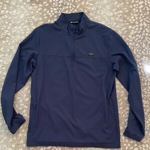 Travis Mathew Deep Blue Quarter-Zip Jacket